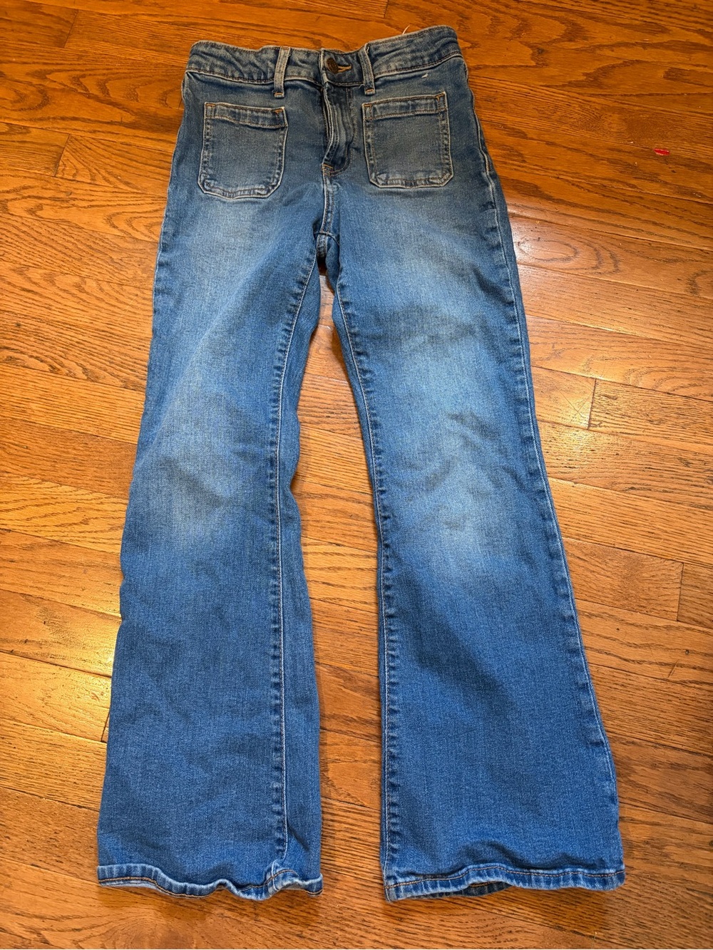 GAP Blue Wide-Leg Flare Jeans